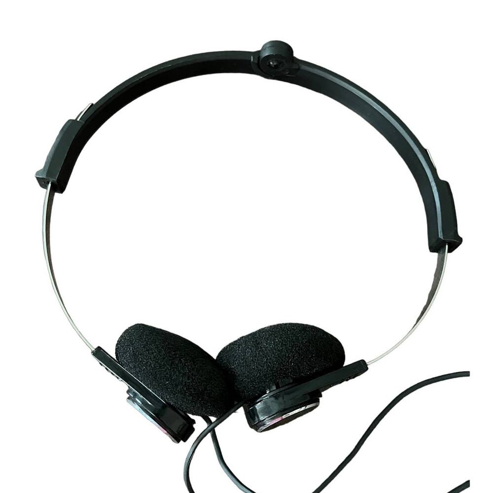 VTG CB Labs Wired Headphones 3.5mm On Ear Retro Tech Y2K Cybercore 90s 00s - Picture 5 of 7